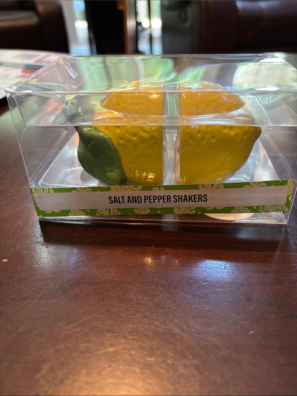 Yellow Lemon Ceramic Salt & Pepper Shaker Set NWT